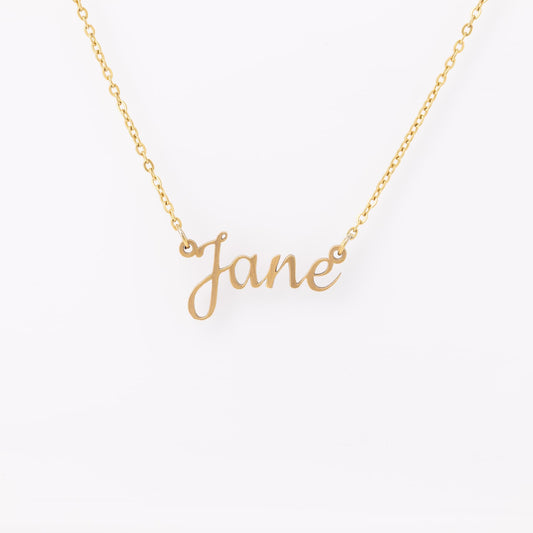 Personalized Name Necklace: Cookie Front