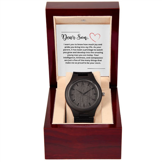 Wooden Watch - Gift From Mom